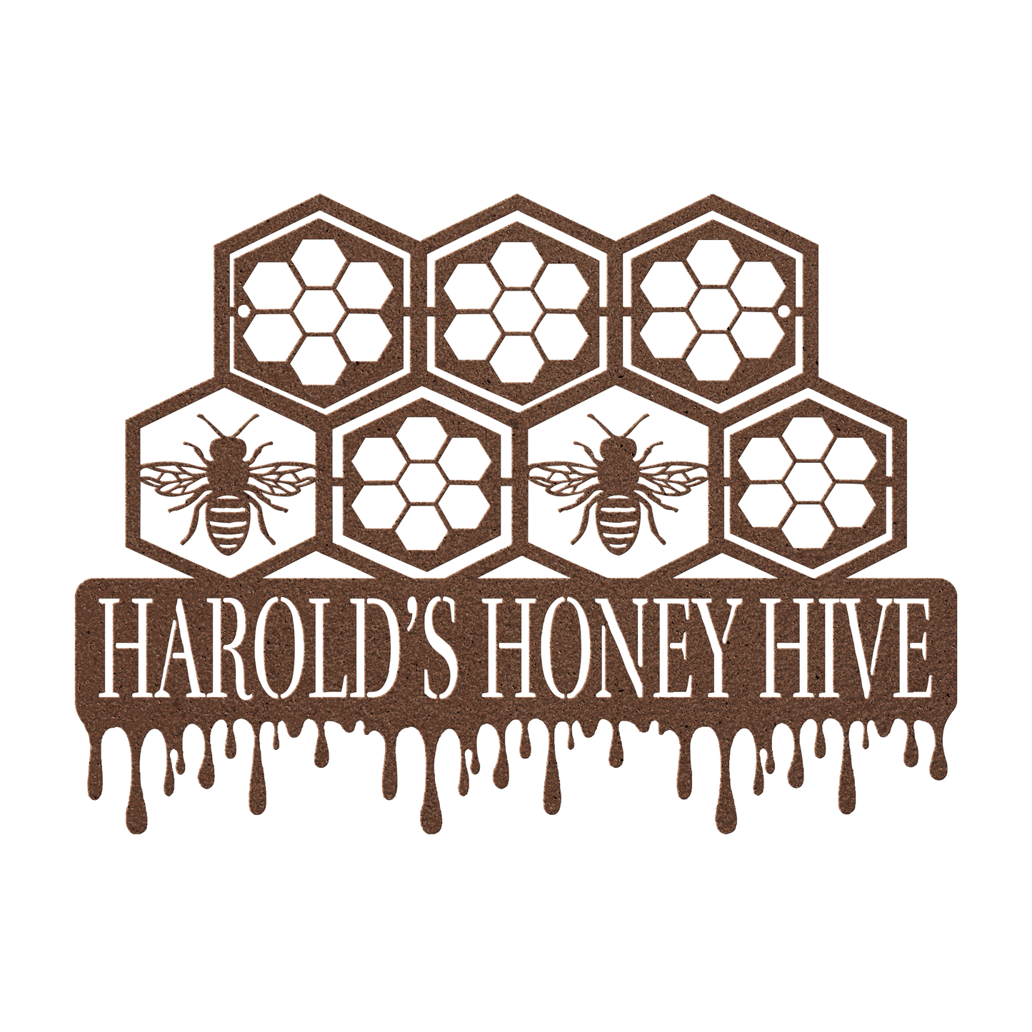 Honeycomb_Metal_Sign_Copper_Transparent_Mockup.png