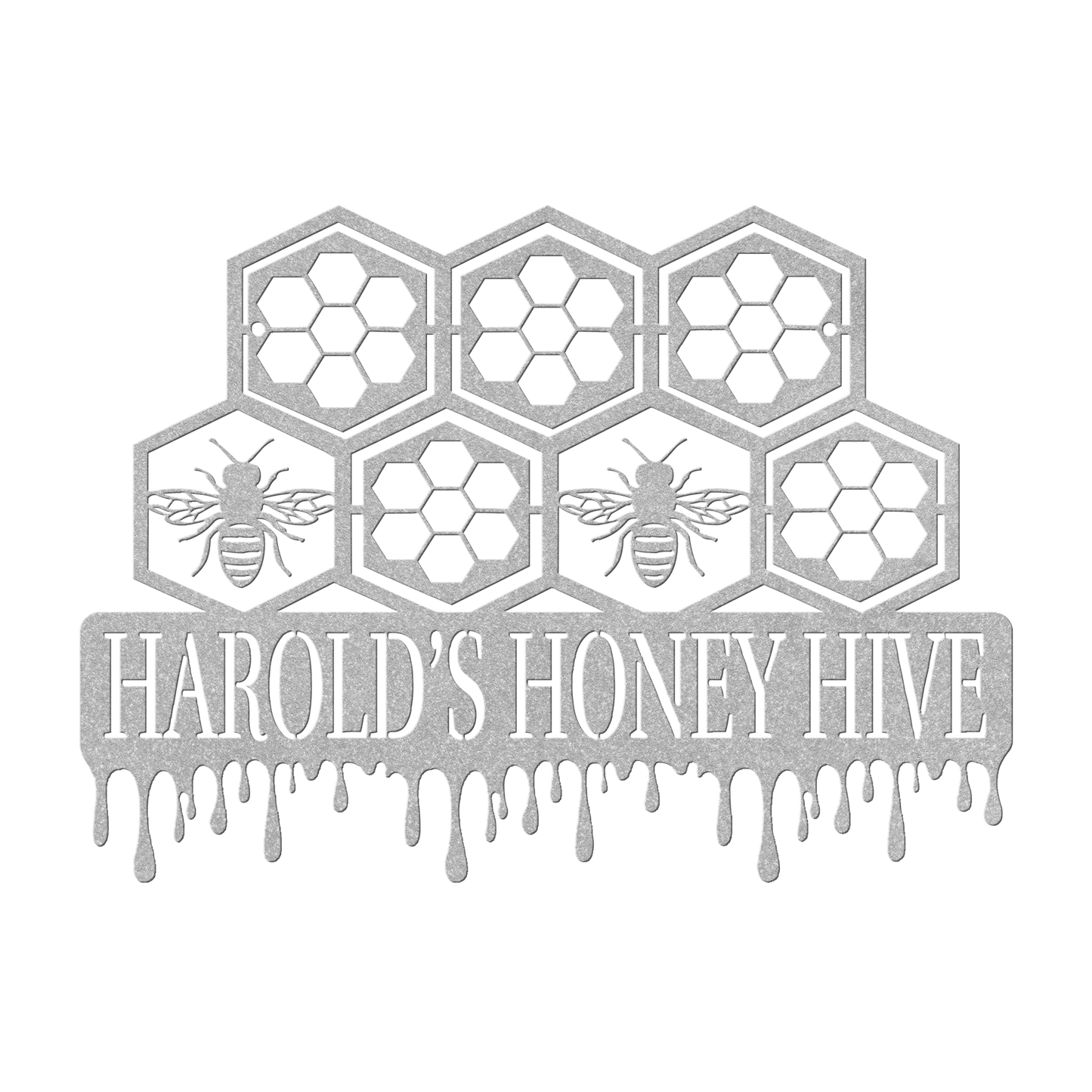 Honeycomb_Metal_Sign_Silver_Transparent_Mockup.png