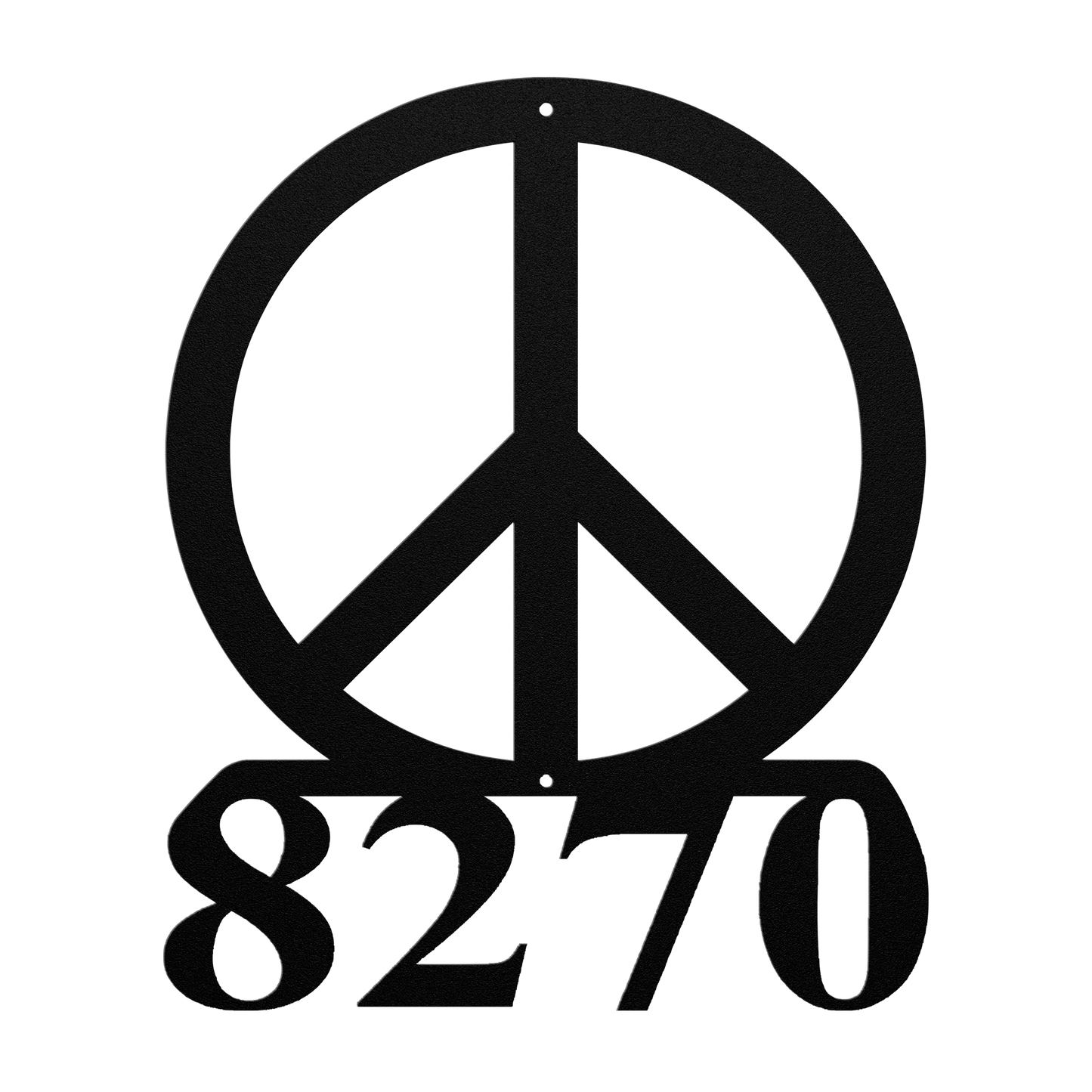 Peace_Sign_Address_Metal_Sign_Black_Transparent_Mockup.png