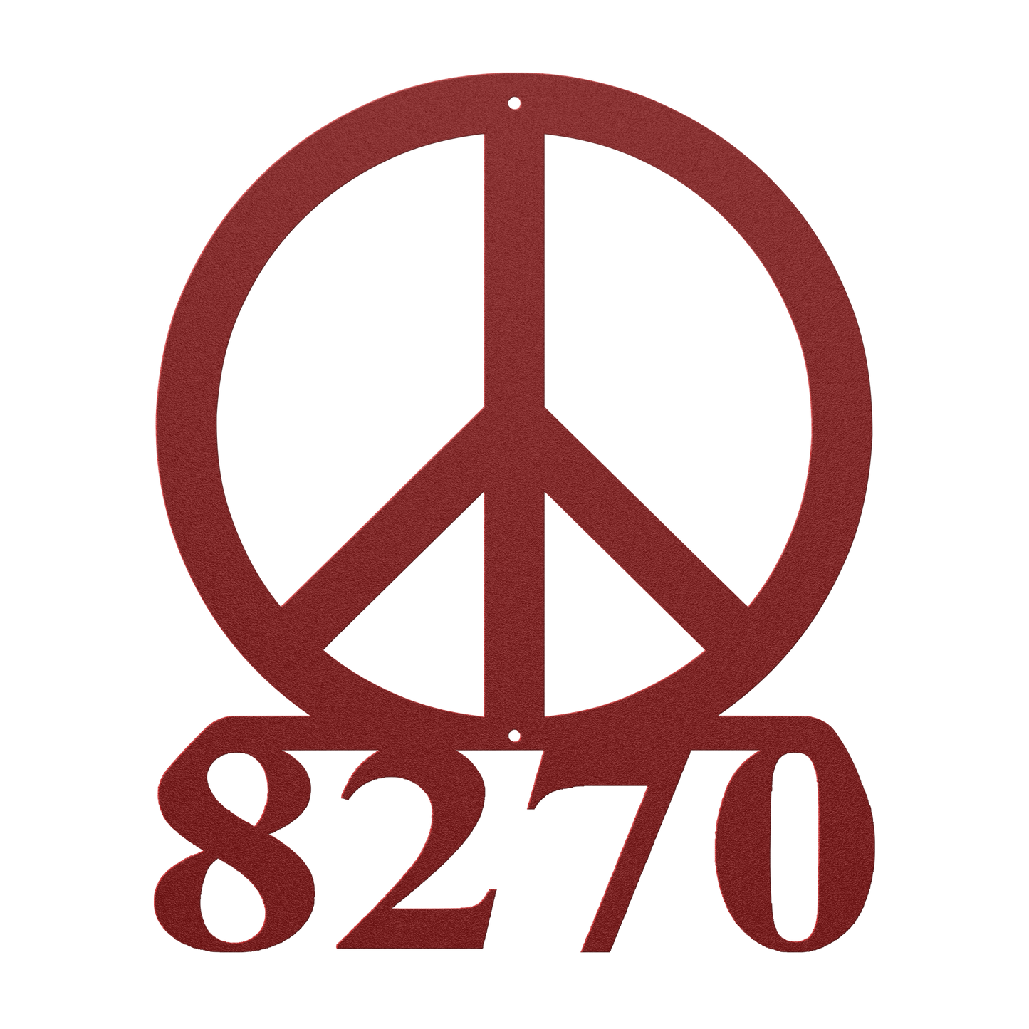 Peace_Sign_Address_Metal_Sign_Red_Transparent_Mockup.png