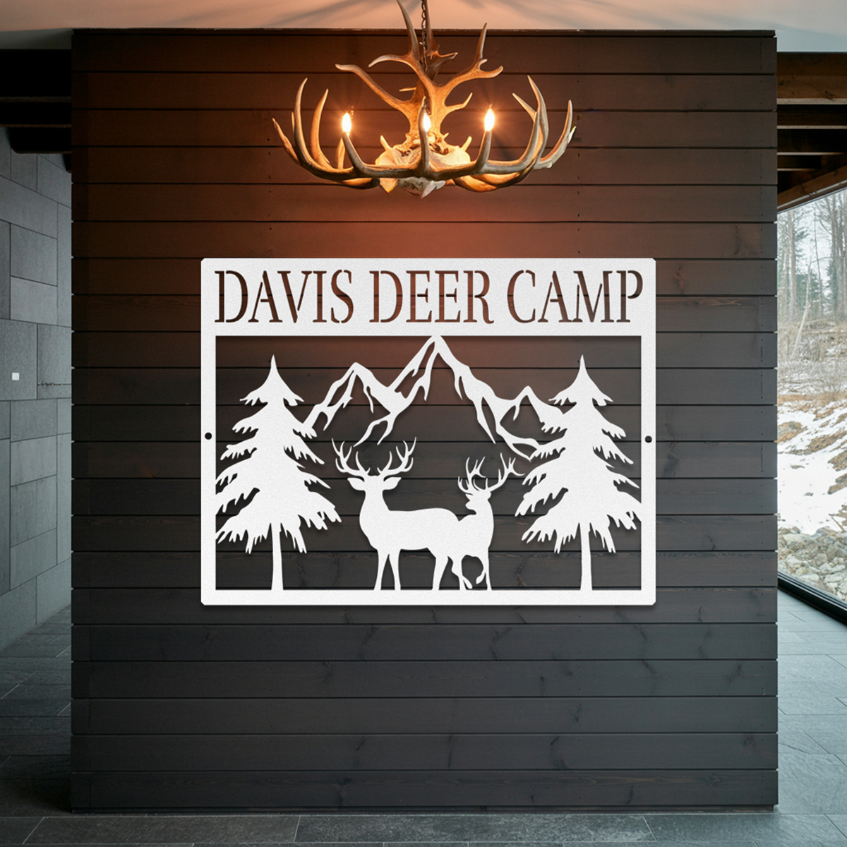Deer Camp Metal Sign