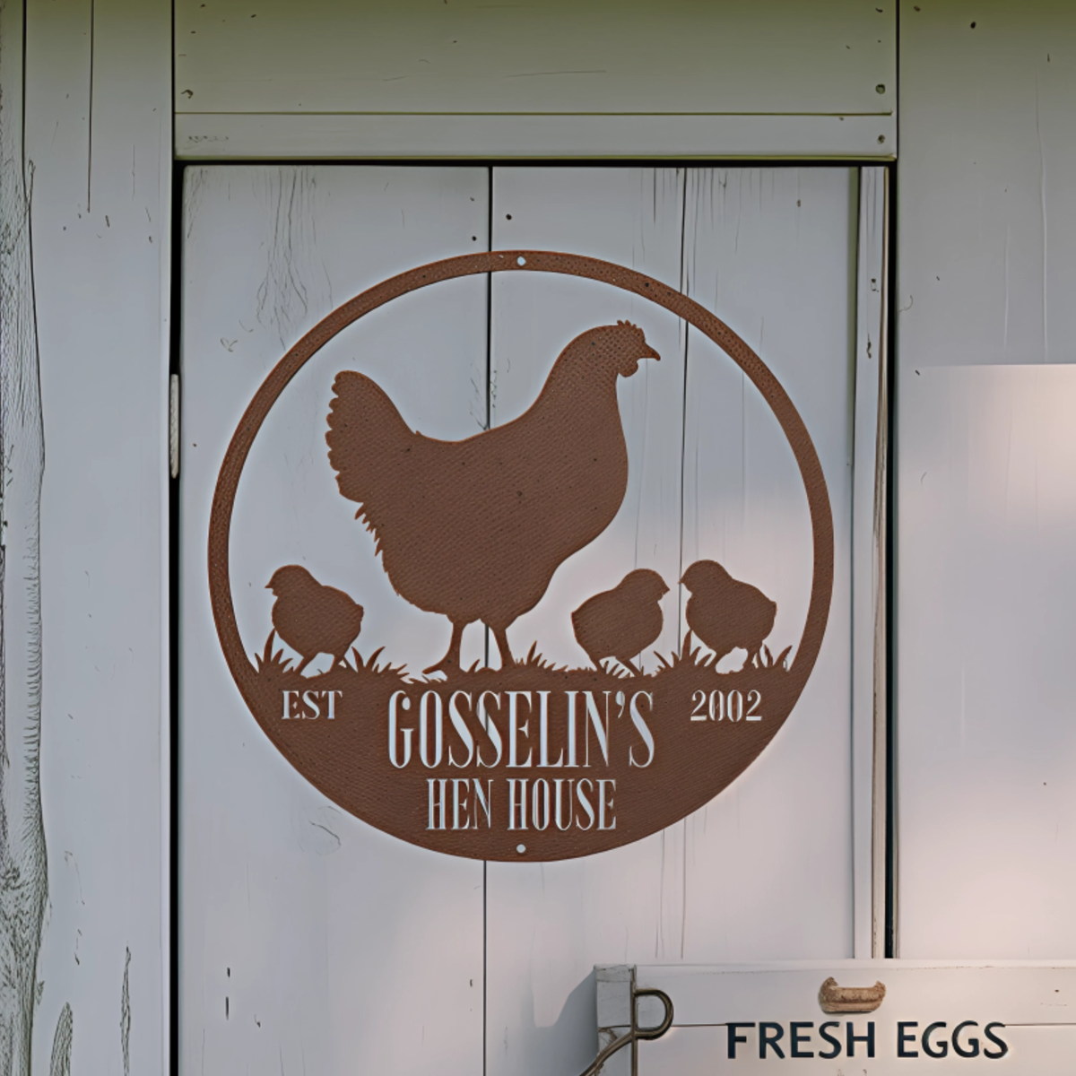 Hen House Metal Sign