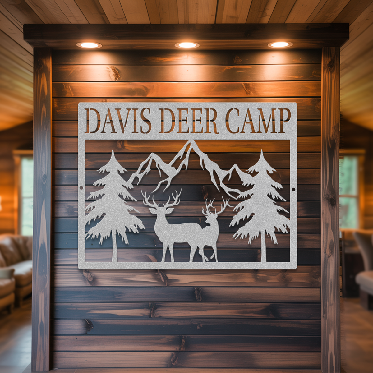 Deer Camp Metal Sign