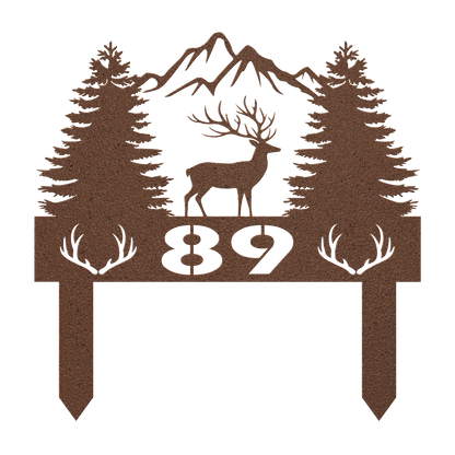 Deer_With_Mountain_And_Pines_Metal_Sign_Copper_Transparent_Mockup.png