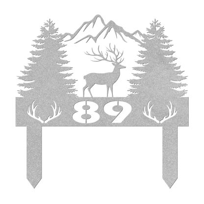 Deer_With_Mountain_And_Pines_Metal_Sign_Silver_Transparent_Mockup.png