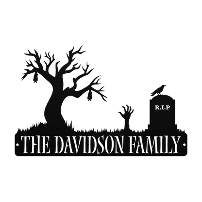 Graveyard_Halloween_Metal_Sign_Black_Transparent_Mockup.png