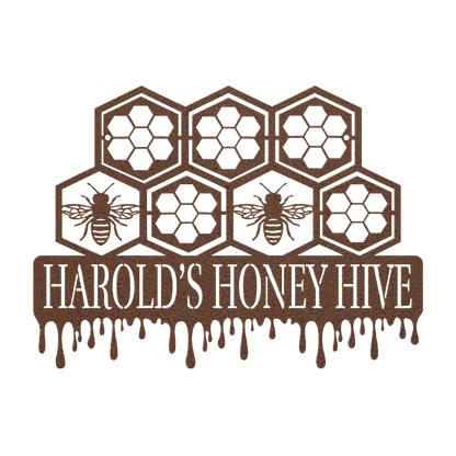Honeycomb_Metal_Sign_Copper_Transparent_Mockup.png