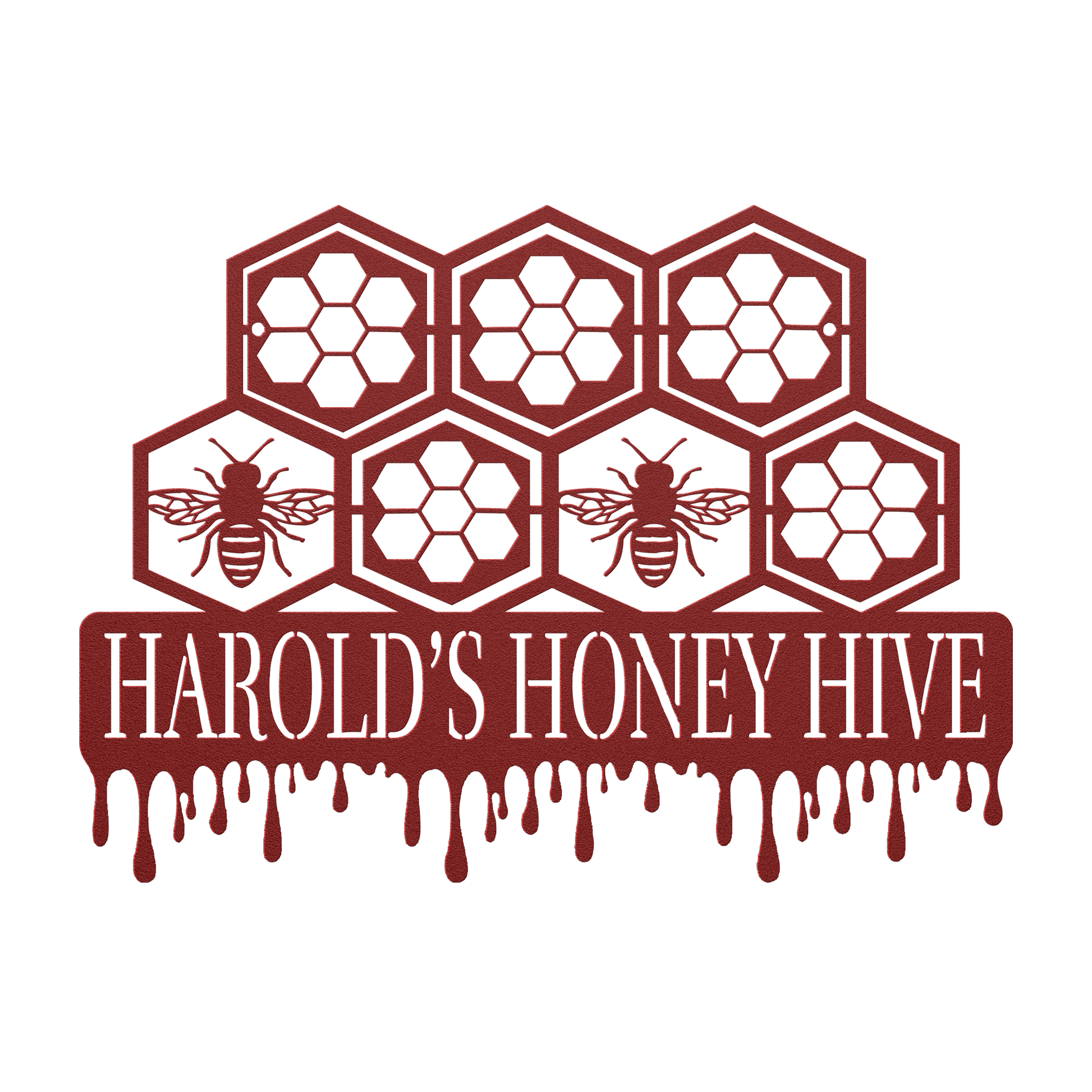Honeycomb_Metal_Sign_Red_Transparent_Mockup.png