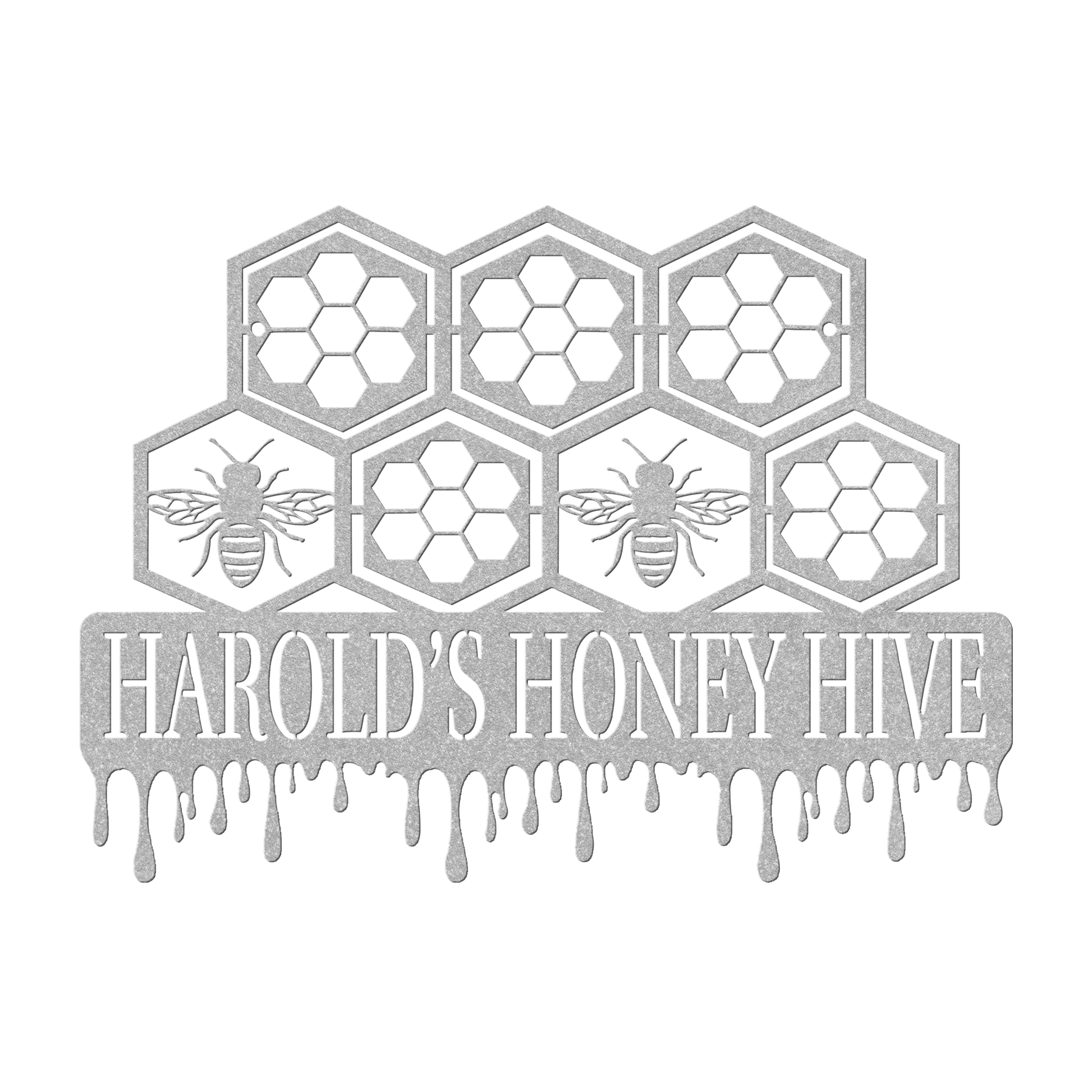 Honeycomb_Metal_Sign_Silver_Transparent_Mockup.png