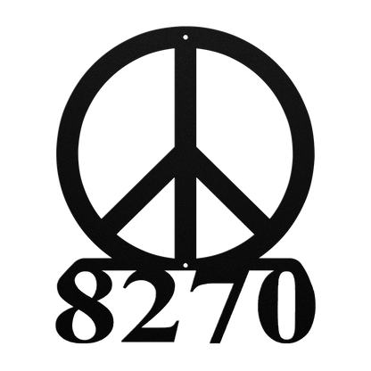 Peace_Sign_Address_Metal_Sign_Black_Transparent_Mockup.png