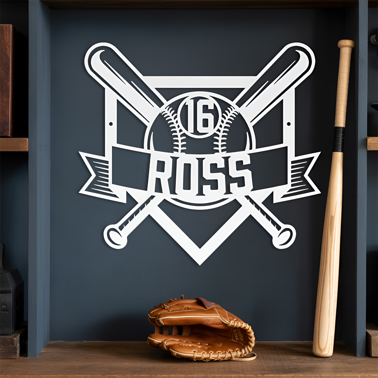 Baseball Metal Sign