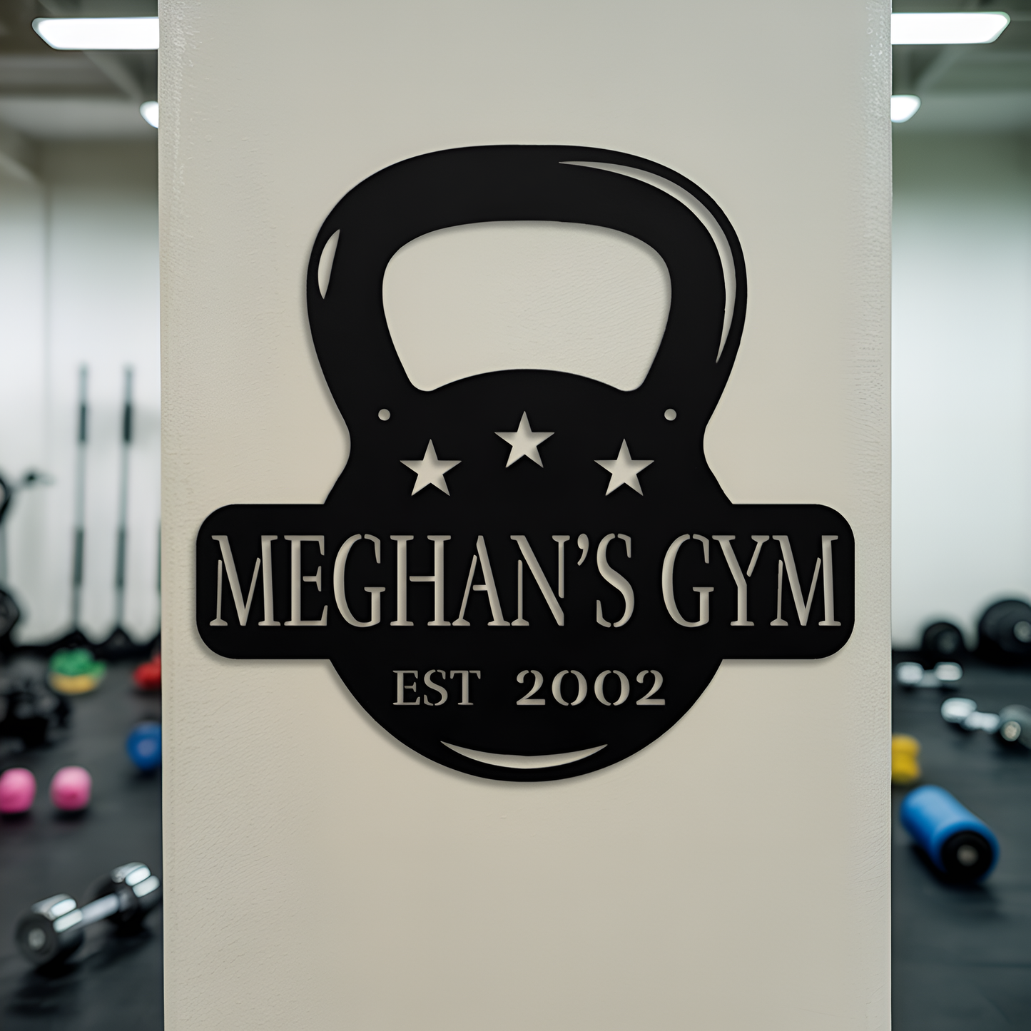 Kettlebell Home Gym Metal Sign