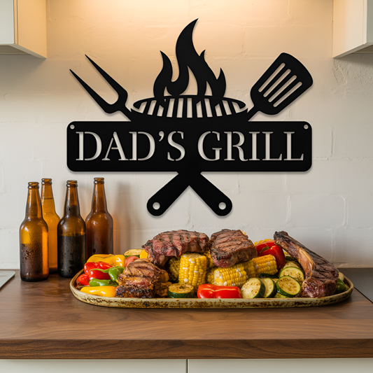 BBQ Metal Sign
