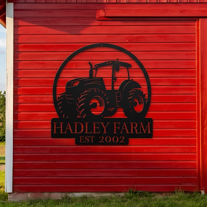 Tractor Metal Sign