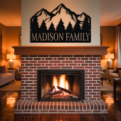 Mountain View  Metal Sign