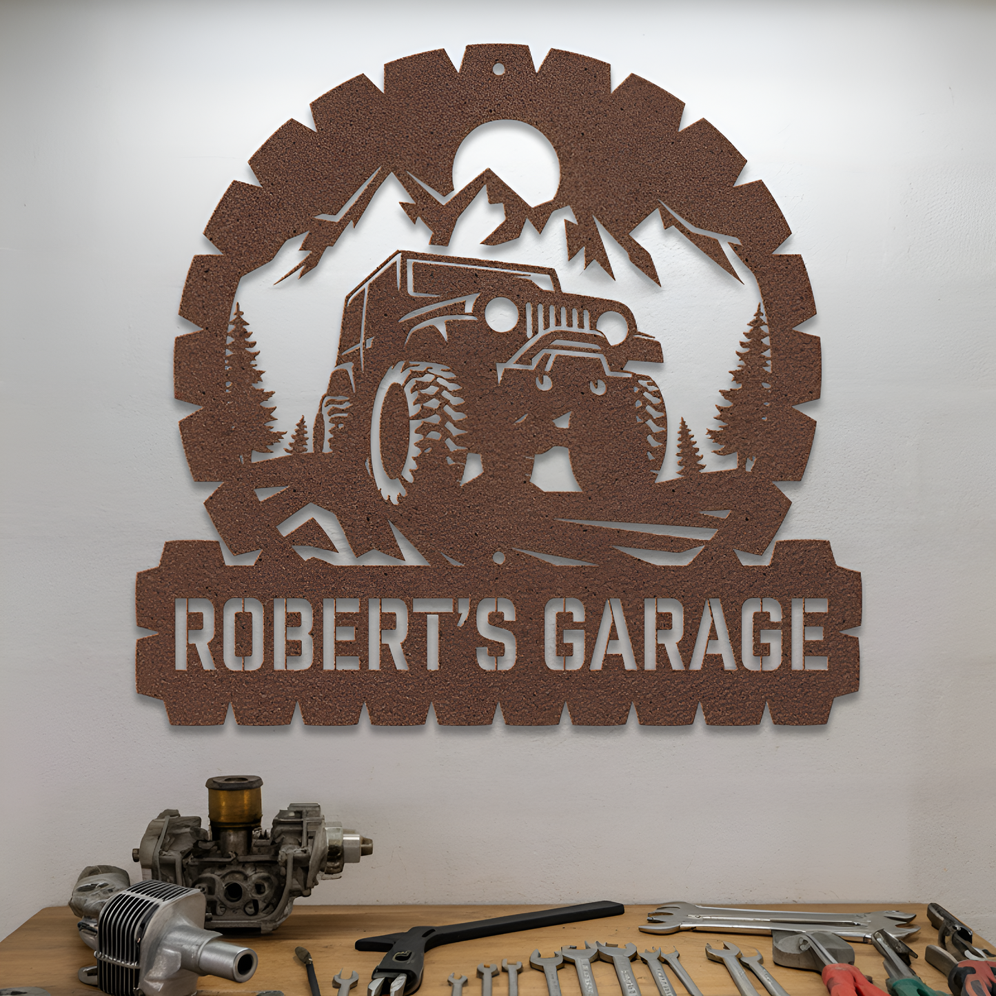 Jeep Garage Metal Sign