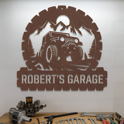 Jeep Garage Metal Sign