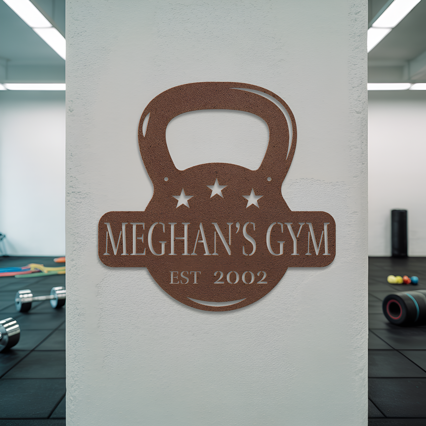 Kettlebell Home Gym Metal Sign