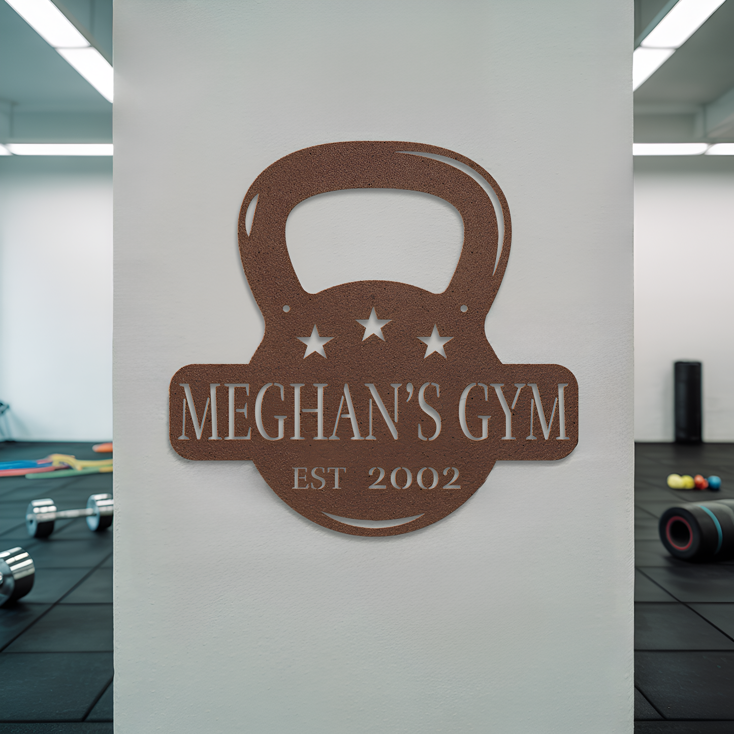Kettlebell Home Gym Metal Sign
