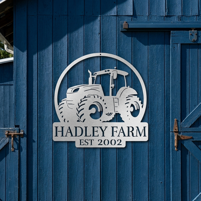 Tractor Metal Sign