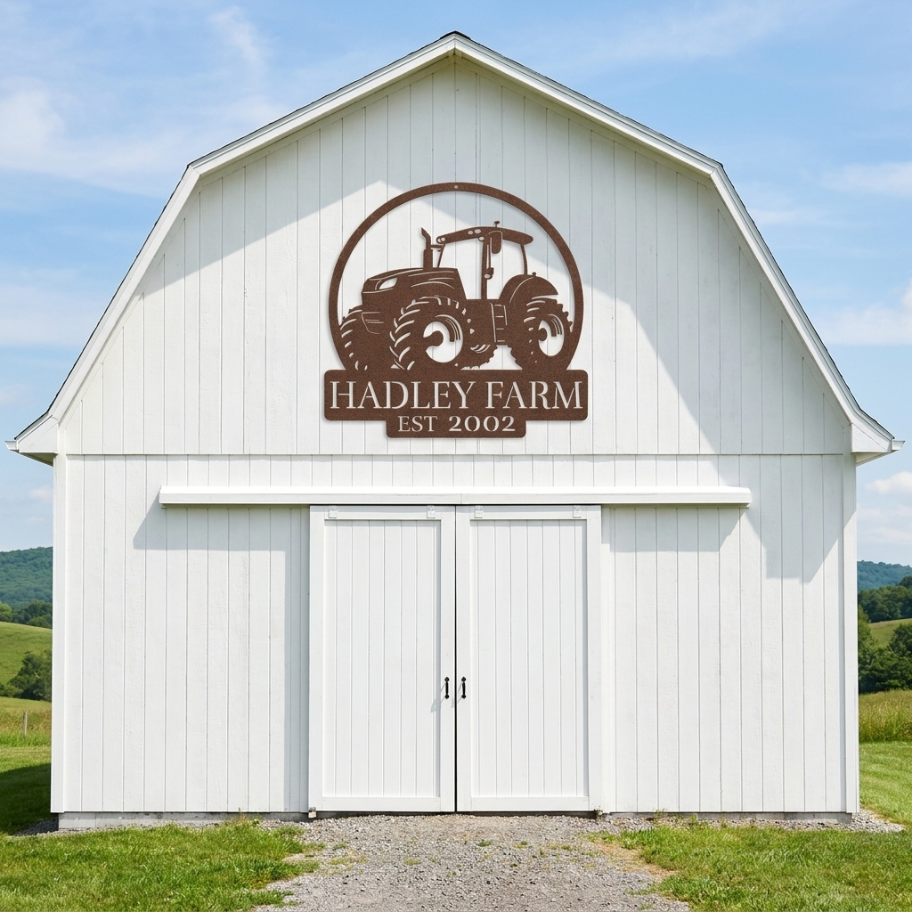 Tractor Metal Sign