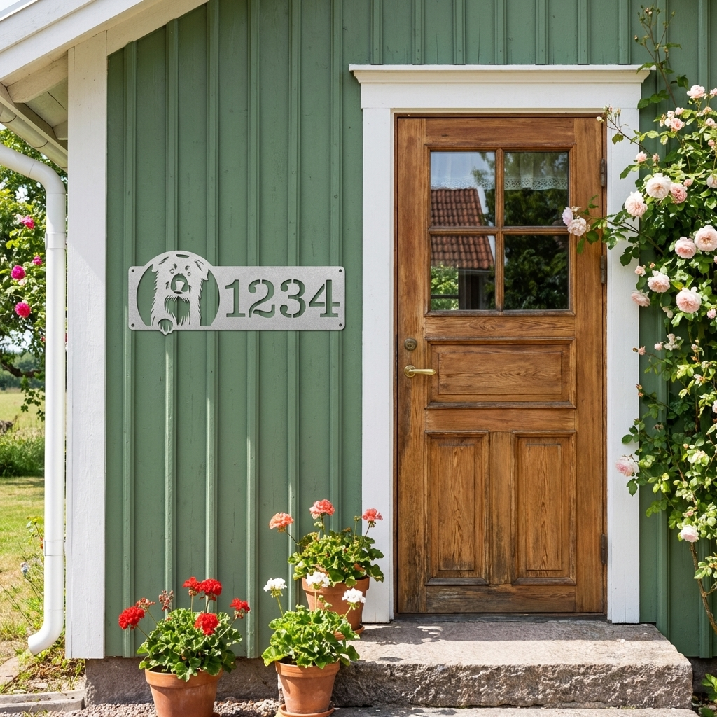 Dog Address Metal Sign