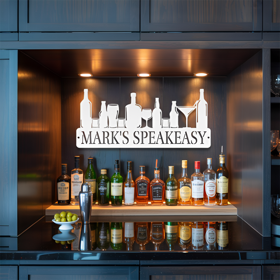 Home Bar Metal Sign
