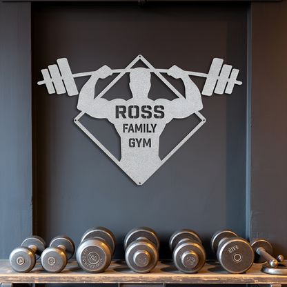 Bodybuilder Metal Sign