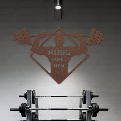 Bodybuilder Metal Sign