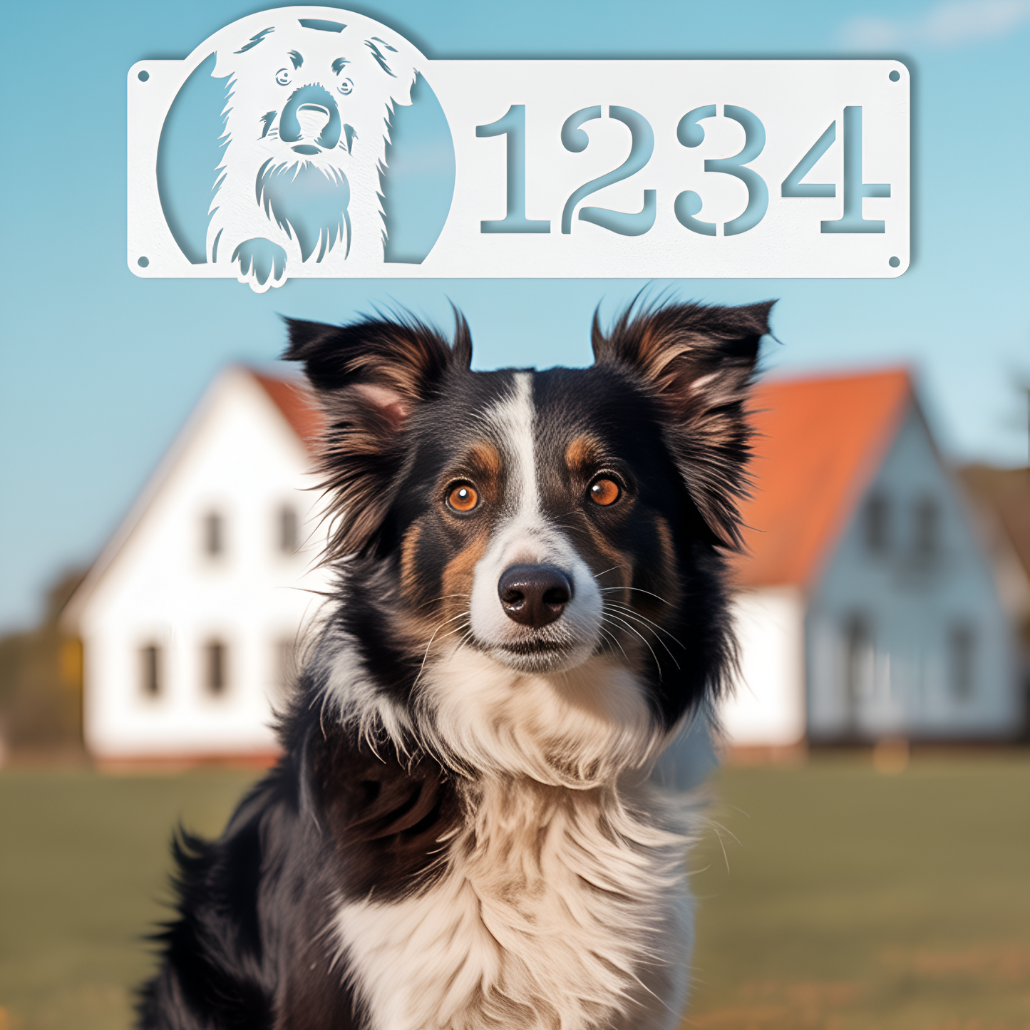 Dog Address Sign