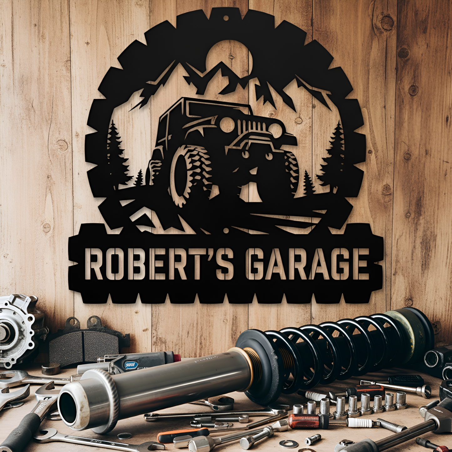 Jeep Garage Metal Sign