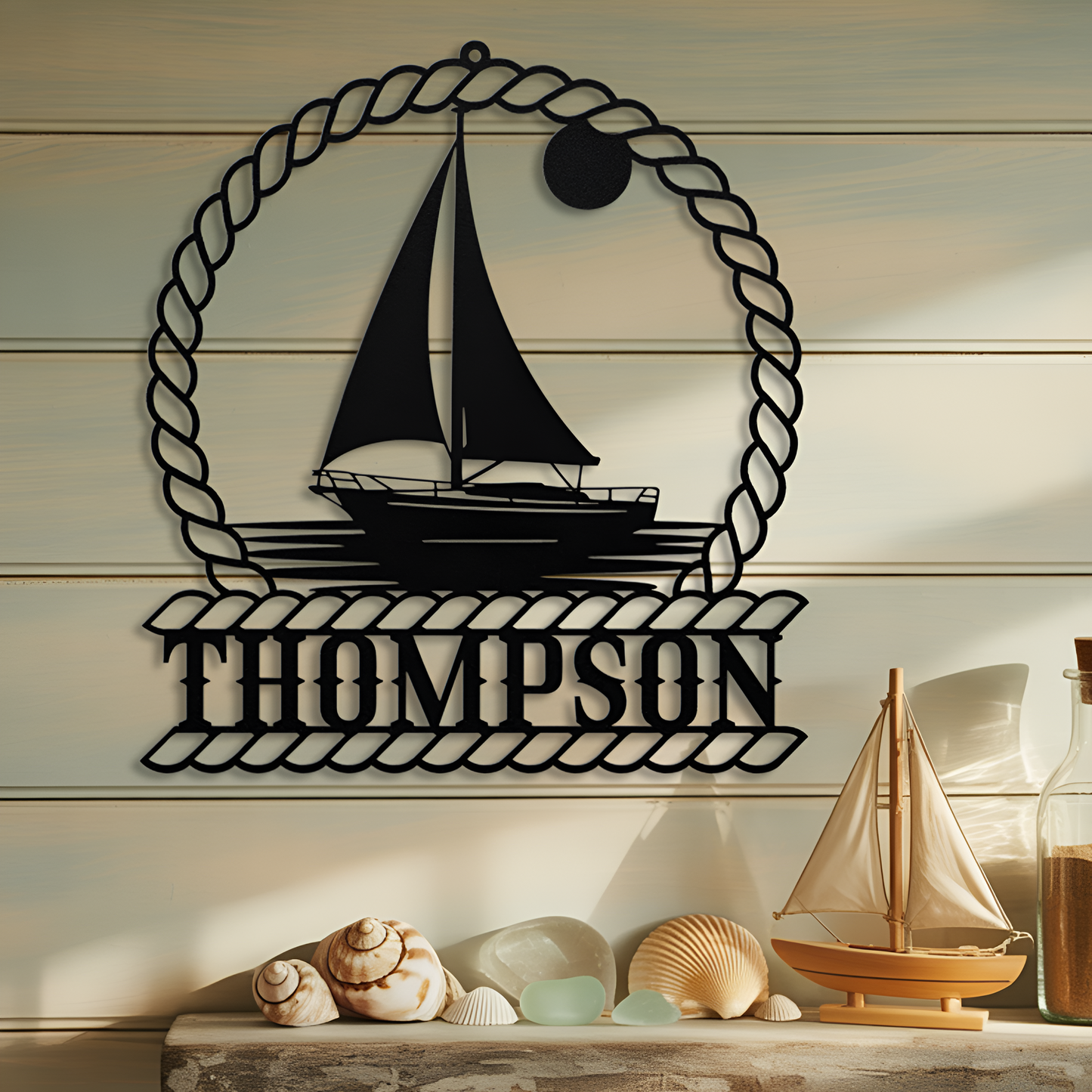 Sailboat Family Metal Sign