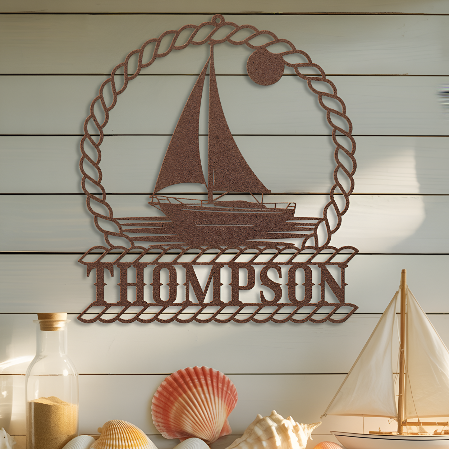 Sailboat Family Metal Sign