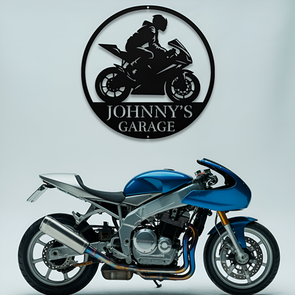 Crotch Rocket Metal Sign