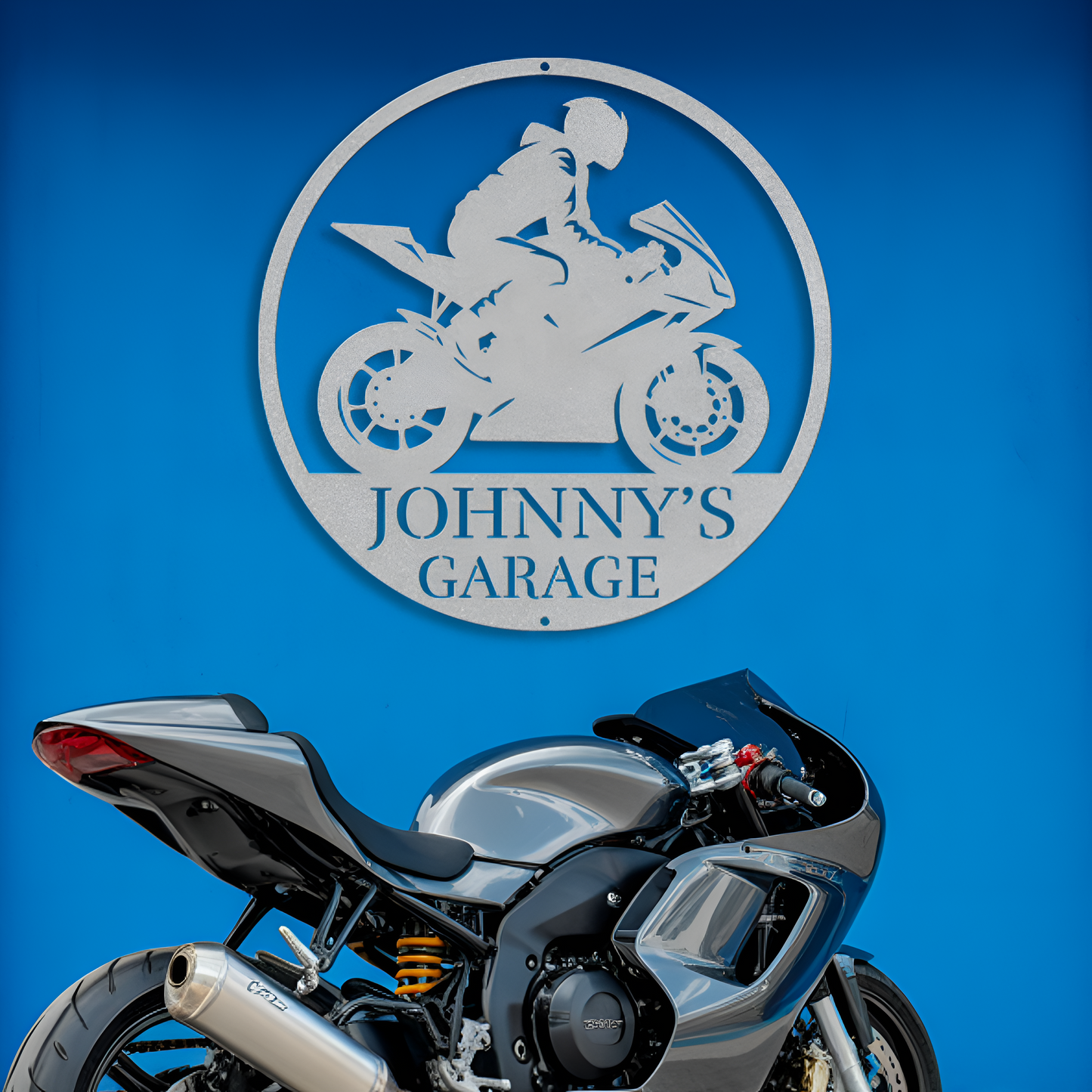 Crotch Rocket Metal Sign