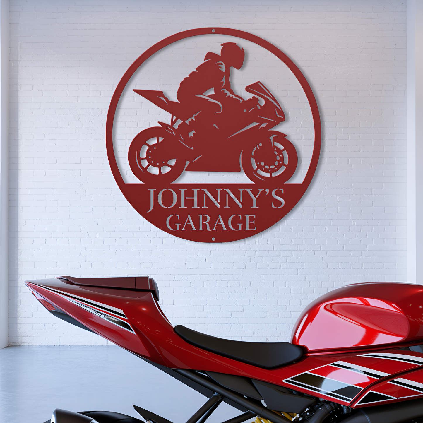 Crotch Rocket Metal Sign