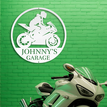Crotch Rocket Metal Sign