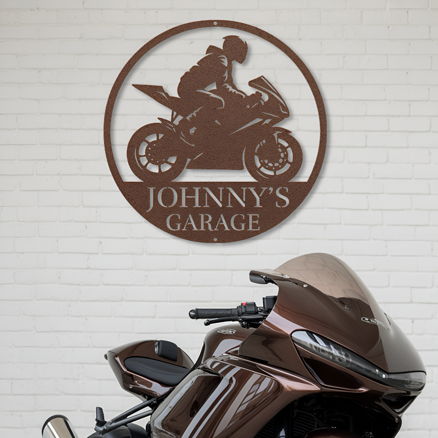 Crotch Rocket Metal Sign