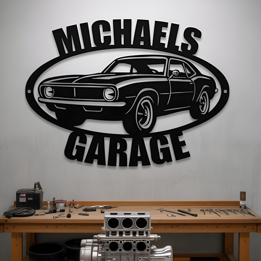 Muscle Car Metal Sign