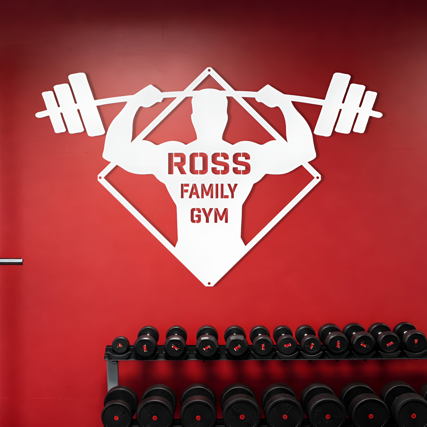 Bodybuilder Metal Sign