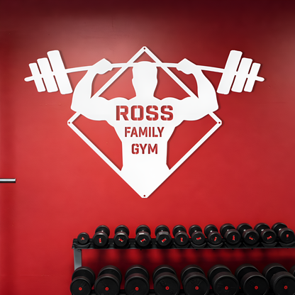 Bodybuilder Metal Sign