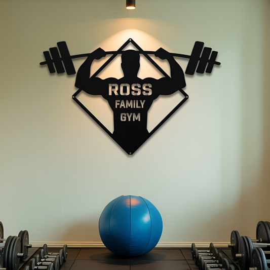 Bodybuilder Metal Sign