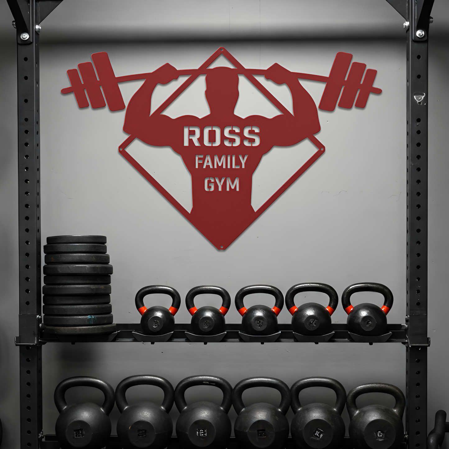 Bodybuilder Metal Sign