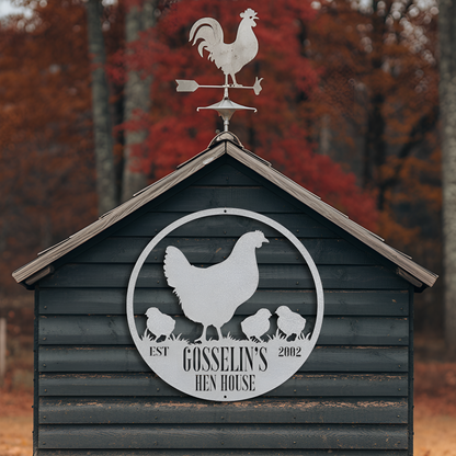 Hen House Metal Sign
