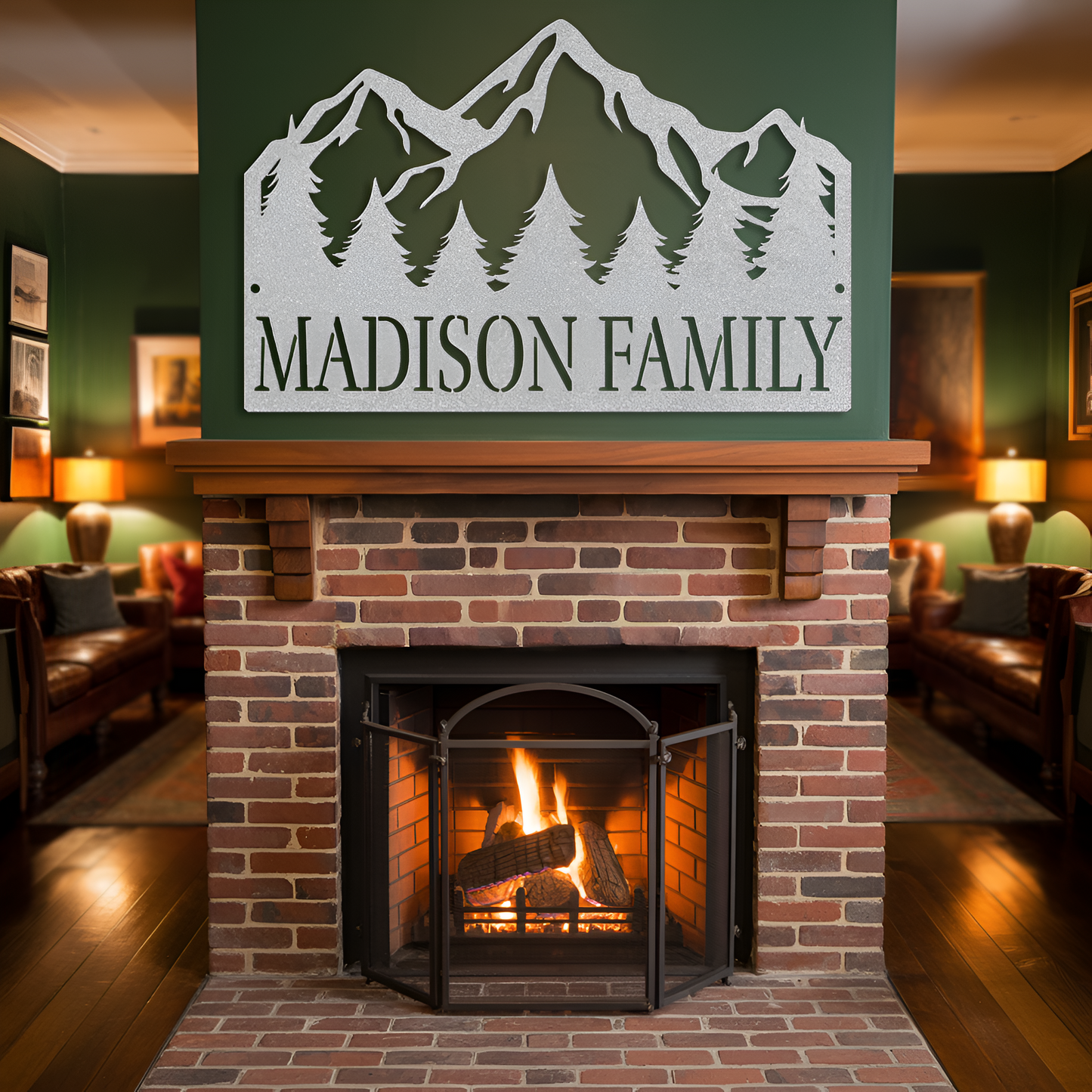 Mountain View  Metal Sign