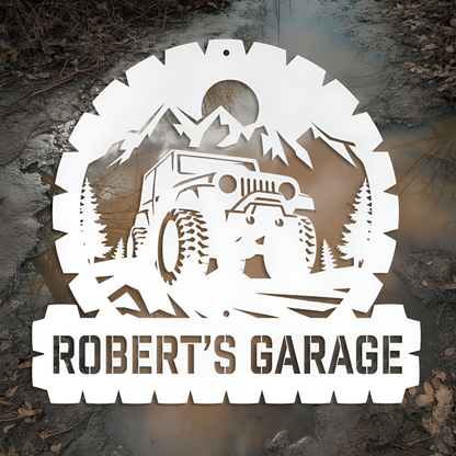 Jeep Garage Metal Sign
