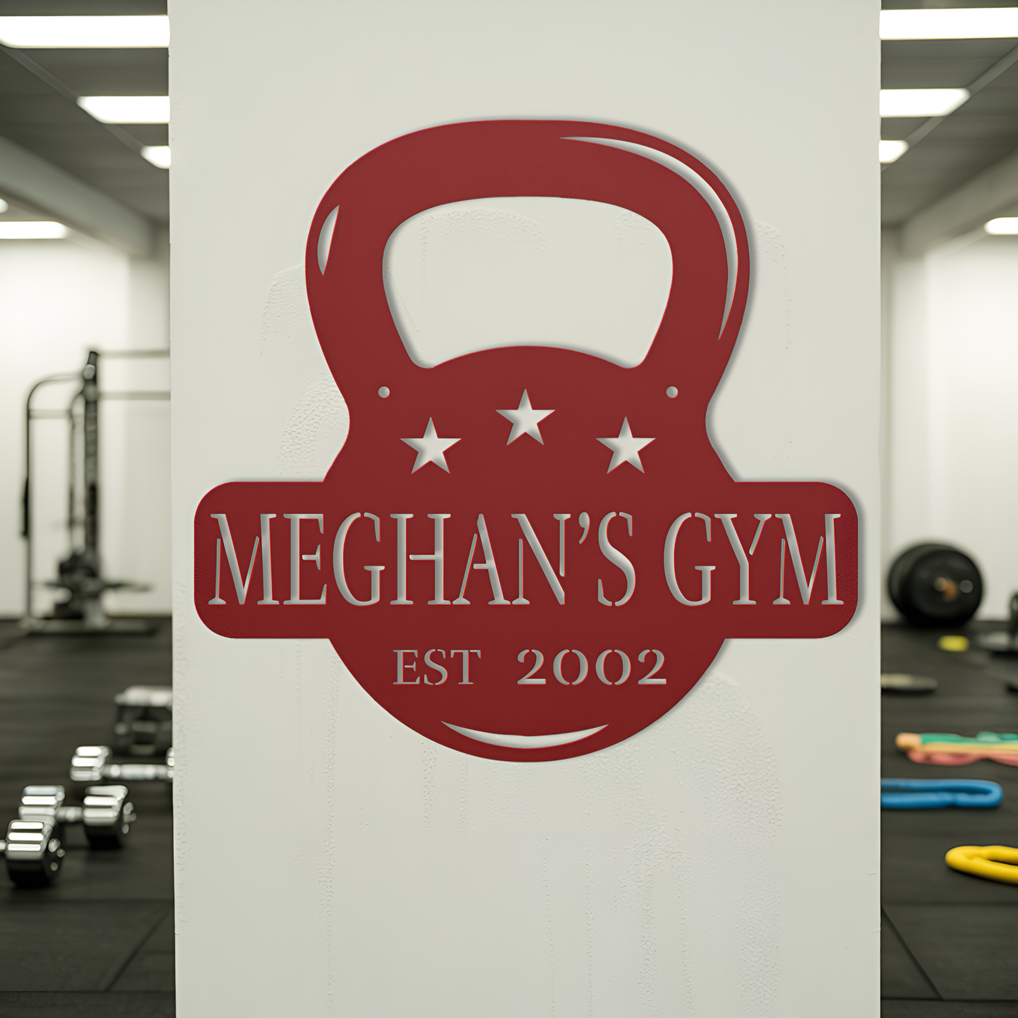 Kettlebell Home Gym Metal Sign