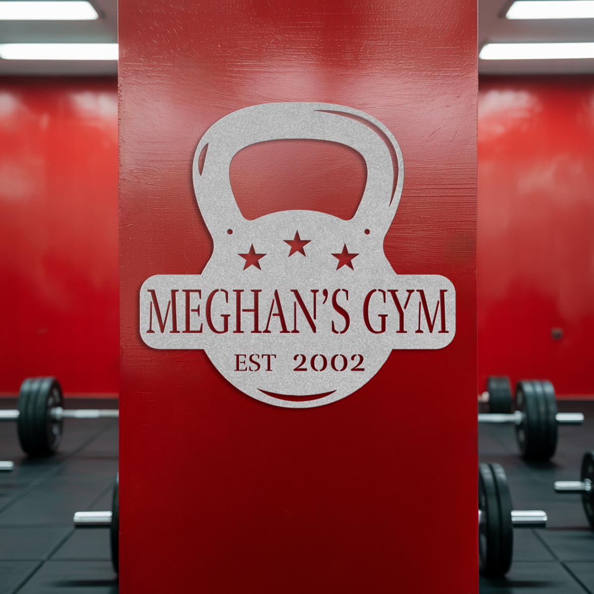 Kettlebell Home Gym Metal Sign