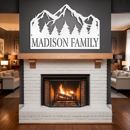 Mountain View  Metal Sign