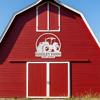 Tractor Metal Sign